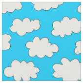 Fluffy Clouds-patroon Stof (Close Up)