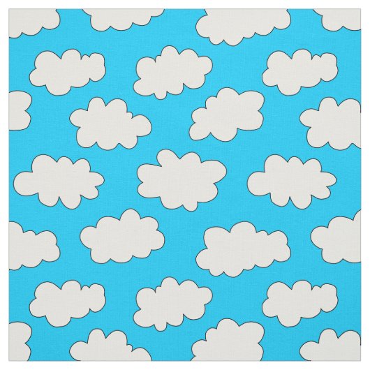 Fluffy Clouds-patroon Stof (Swatch)