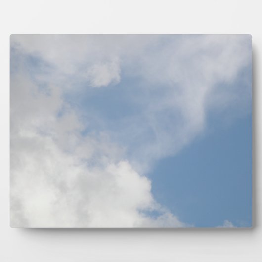 Fluffy Clouds Plaque Fotoplaat (Voorkant)