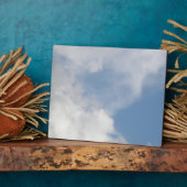 Fluffy Clouds Plaque Fotoplaat (Zijkant)