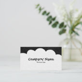 Fluffy Clouds - zwart Visitekaartje (Staand voorkant)