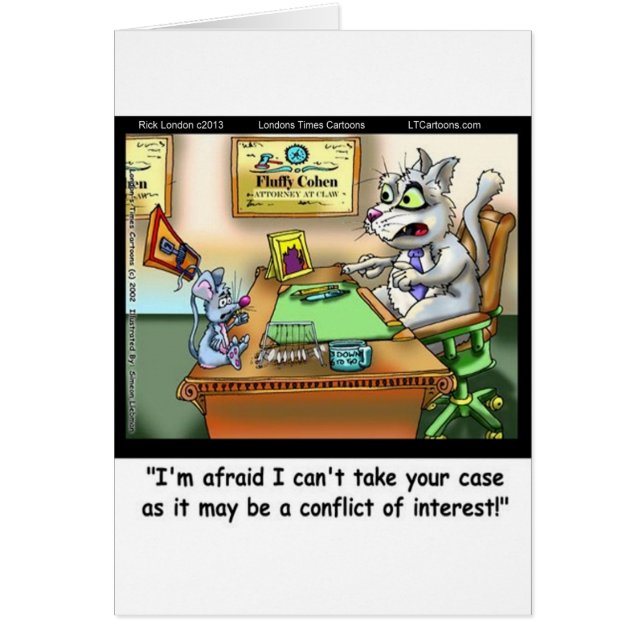 Fluffy Cohen Adv @Claw Grappige Kat & Advocaat (Voorkant)