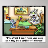 Fluffy Cohen Attorney of Claw Funny Poster (Voorkant)