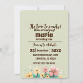 Fluffy Corgi Dog Puppy Verjaardag Retro Leuke teke Kaart (Voorkant)