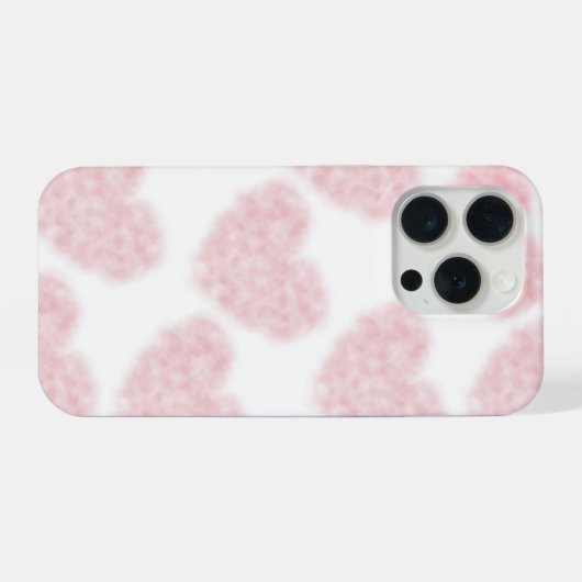 Fluffy Cotton Heart iPhone Hoesje (Achterkant horizontaal)