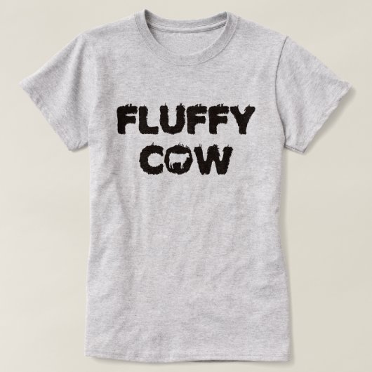 Fluffy Cow T-shirt (Design voorkant)