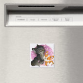 Fluffy Cuddles Magnet (Insitu (Vaatwasser))