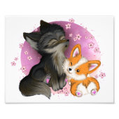 Fluffy Cuddles Print Foto Afdruk (Voorkant)