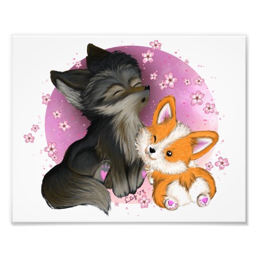 Fluffy Cuddles Print Foto Afdruk (Voorkant)