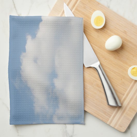 Fluffy Cumulus Clouds Kitchen Towel Theedoek (Quarter Fold)