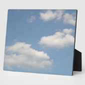 Fluffy Cumulus Clouds Plaque Fotoplaat (Zijkant)