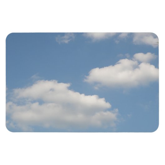 Fluffy Cumulus Clouds Premium Magnet Magneet (Horizontaal)