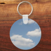 Fluffy Cumulus Clouds Sleutelhanger (Voorkant)