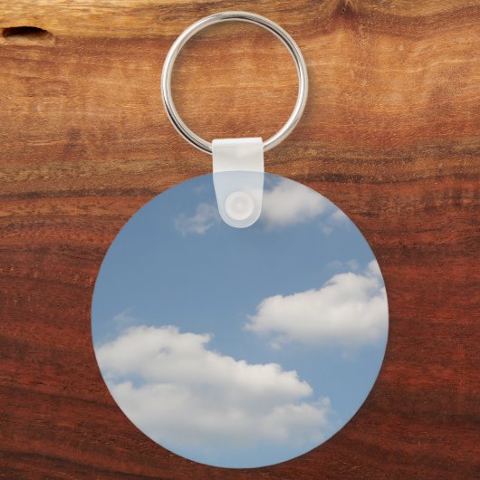 Fluffy Cumulus Clouds Sleutelhanger (Voorkant)