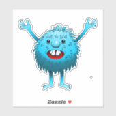 Fluffy & Cute Vinyl Sticker (Vel)