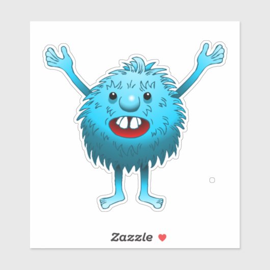 Fluffy & Cute Vinyl Sticker (Vel)