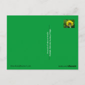 Fluffy dandelion MS JOH 2011 Briefkaart (Achterkant)