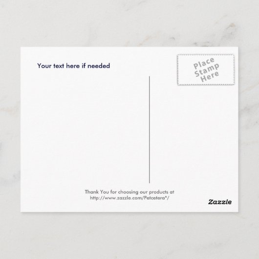 Fluffy Dog Briefkaarten (Achterkant)