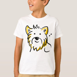 Fluffy Dog Face T-shirt | Schattigee Pet Lover Gif