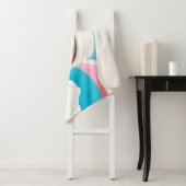 Fluffy Dog met Wit Pet Sherpa Deken (In situ)