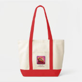 Fluffy eekhoorn “Gek van aardbeien”, grappig  Tote Bag (Voorkant)