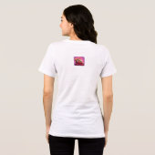 Fluffy Eekhoorn “Gek van Aardbeien”, grappig Tri-Blend Shirt (Achterkant volledig)