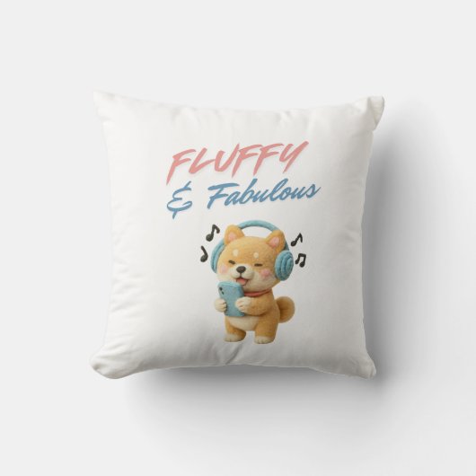 Fluffy en Fabulous Kussen (Voorkant)
