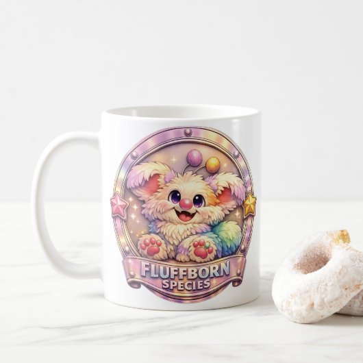 Fluffy en Fuzzy - Fluffborn Soort Koffiemok (Met donut)