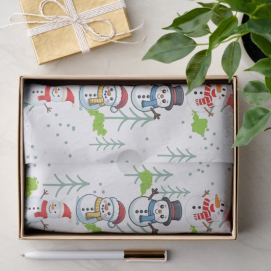 Fluffy Farts Funny Snowman Tissuepapier (Geschenk)