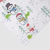 Fluffy Farts Grappige Sneeuwman Tissuepapier (Detail)