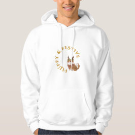 Fluffy & Festive – Cute Reindeer Dog T-Shirt