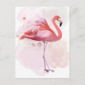 Fluffy Flamingo Briefkaart (Voorkant)