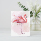 Fluffy Flamingo Briefkaart (Staand voorkant)