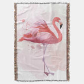 Fluffy Flamingo Deken (Voorkant Verticaal)