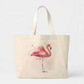 Fluffy Flamingo Grote Tote Bag (Voorkant)