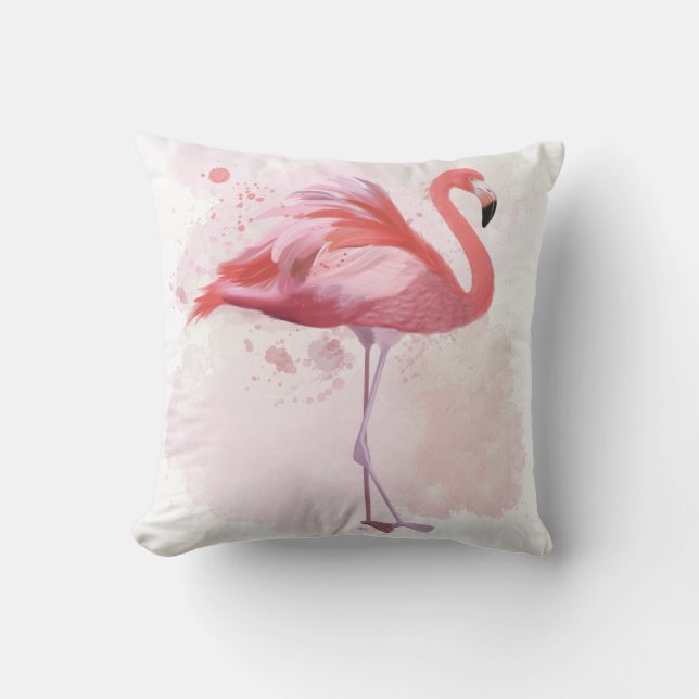 Fluffy Flamingo Kussen (Voorkant)