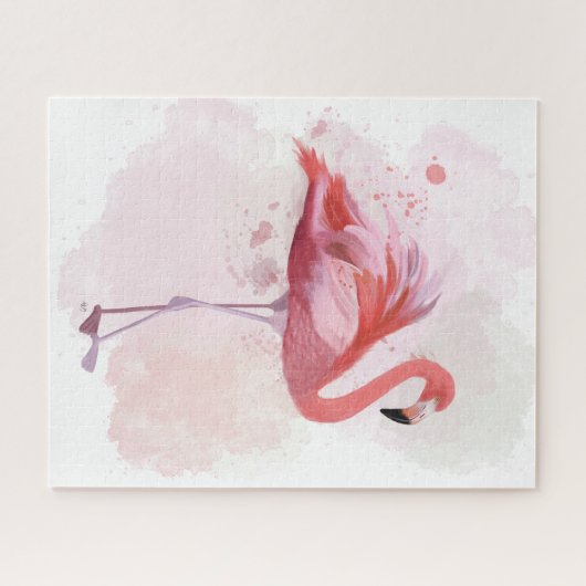 Fluffy Flamingo Legpuzzel (Horizontaal)