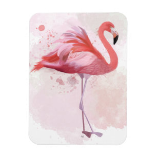 Fluffy Flamingo Magneet