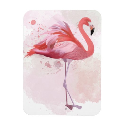 Fluffy Flamingo Magneet (Verticaal)