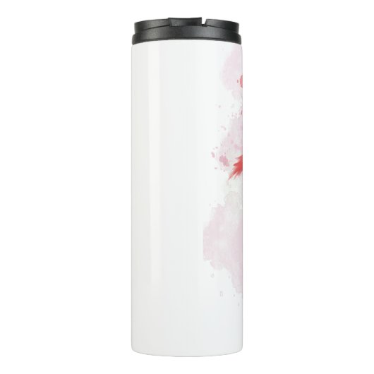 Fluffy Flamingo Thermosbeker (Achterkant)