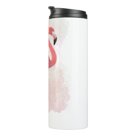 Fluffy Flamingo Thermosbeker (Geroteerd rechts)