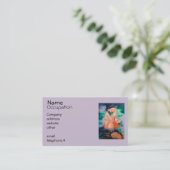 Fluffy Flamingo Visitekaartje (Staand voorkant)