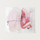 Fluffy Flamingo Wandkleed (Voorkant (horizontaal))