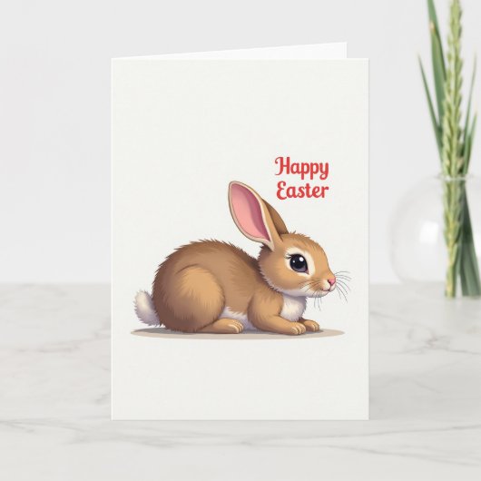 Fluffy Friend Faux Foil Card Kaart (Voorkant)