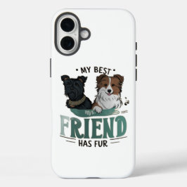 Fluffy Friend voor altijd iPhone 16 Plus Hoesje