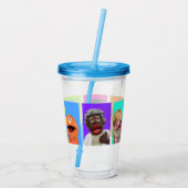 Fluffy Friends Acryl Drinkbeker (Achterkant)