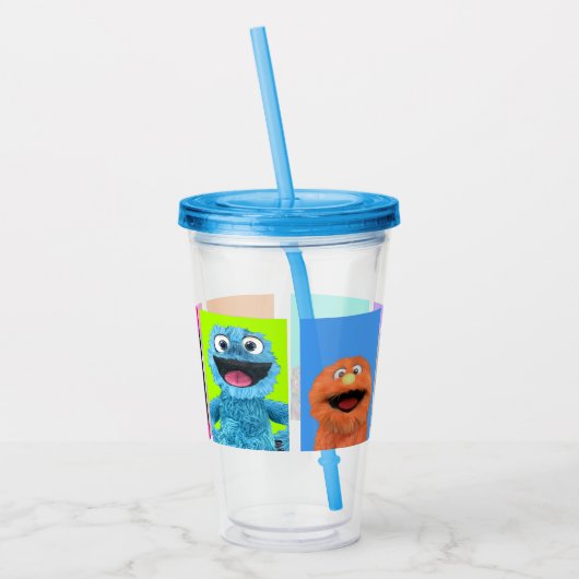 Fluffy Friends Acryl Drinkbeker (Links)