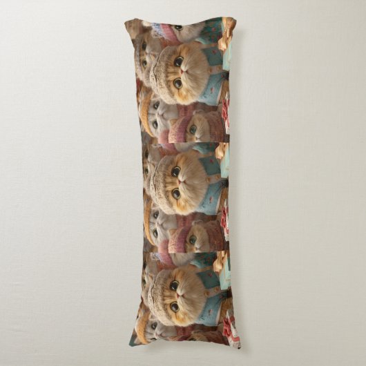 Fluffy Friends Forever Lichaamskussen (Voorkant Verticaal)