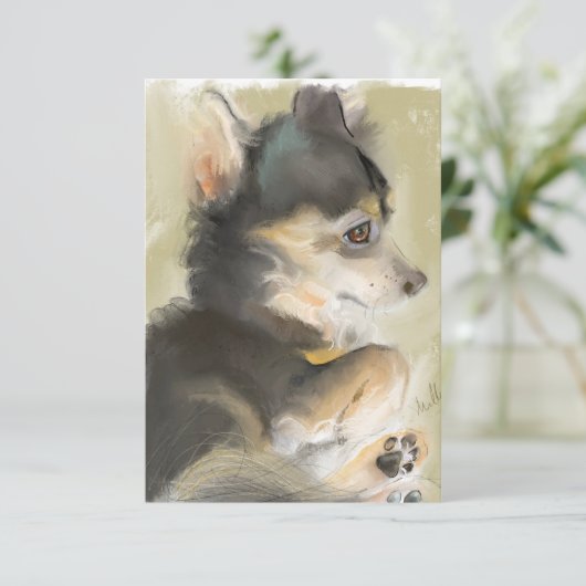 Fluffy Fritter Art Kaart (Staand voorkant)