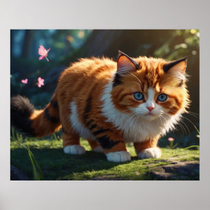 *~* Fluffy Furry Kitty Cat 5:4 katje Poster